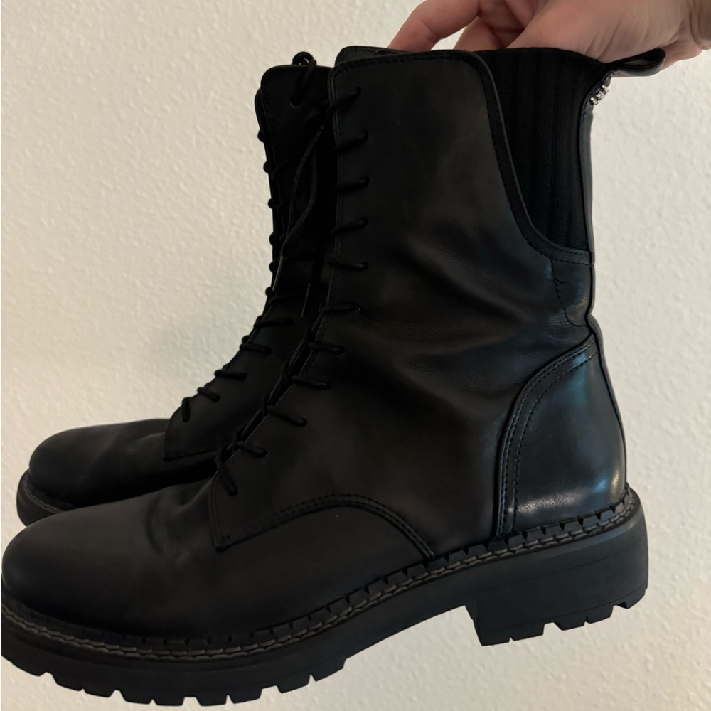 Sam Edelman platform combat boots